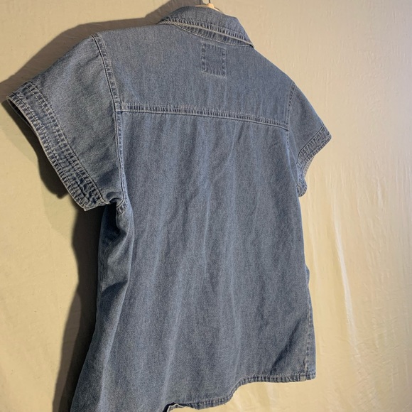 VINTAGE LA BLUE JEANS ZIP UP TOP - Picture 4 of 6